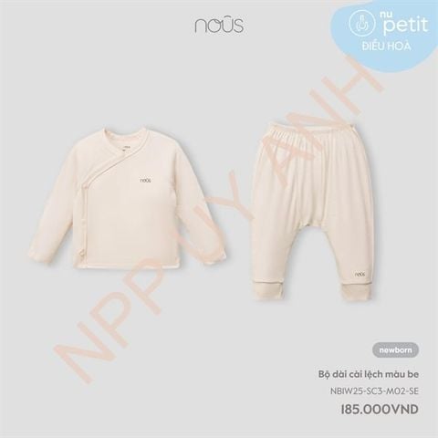 Bộ dài cài lệch màu be Nous NB1W25-SC3-M02-SE-NB