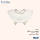 Yếm tròn cài sau in hình gấu Bubaby