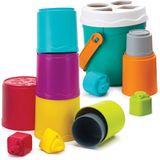 Đồ chơi hình thùng xô xếp chồng và thả khối Shape Sorting Stack'n Nest Buckets Infantino