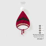 Mũ chùm tai chóp nhọn màu đỏ có tai trang trí Nous