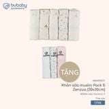 Khăn sữa muslin Pack 5 Zenzua (30x30cm) Bubaby