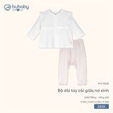 Bộ dài tay cài giữa nơ xinh Bubaby