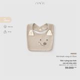 Yếm vuông tạo hình con sói màu xám Nous