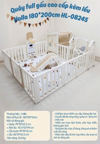 Quây Holla full gấu cao cấp kèm lều HL-08245