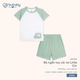 Bộ ngắn tay cài vai Little Car Bubaby