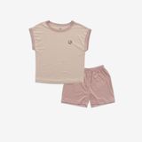 Bộ ngắn tay chờm vai cổ tròn Siro 130401 Bubaby Be - hồng ruốc E84 4-5y BSR130401.05YE84