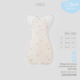 Nhộng chũn màu be họa tiết cáo lướt ván phối trắng Nous