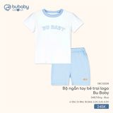 Bộ ngắn tay bé trai logo Bu Baby Bubaby