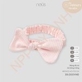 Băng đô nơ kẻ hồng trắng Nous NB2W25-AO1-F01-CM-L