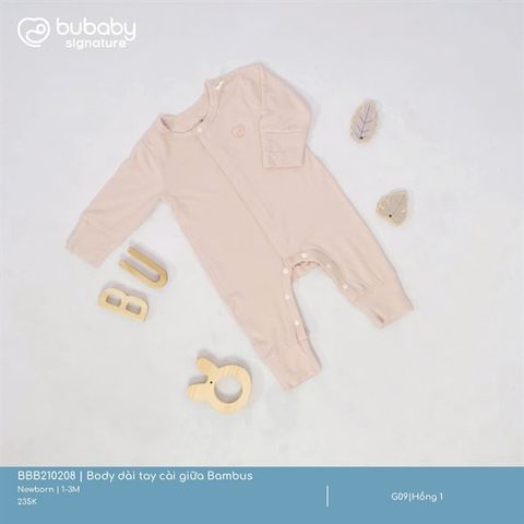 Body dài tay cài giữa Bambus bubaby BBB210208.M13M36