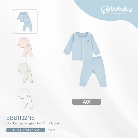 Bộ dài tay cài giữa Bambus Iconic 1 Bubaby BBB1102NS.M13A01