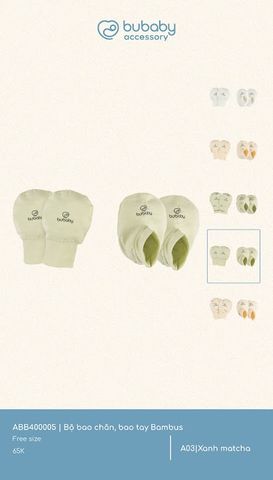 Bộ bao chân, bao tay Bambus ABB400005.FREA03