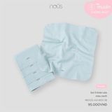 Set 5 khăn sữa màu xanh Nous NB2S25-AU1-M02-SB-FS