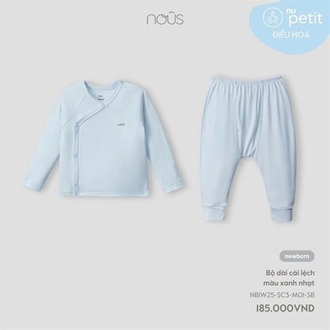 Bộ dài cài lệch màu xanh nhạt Nous NB1W25-SC3-M01-SB-NB