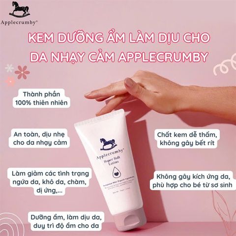 Kem dưỡng ẩm làm dịu da nhạy cảm Applecrumby
