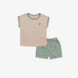 Bộ ngắn tay chờm vai cổ tròn Siro 130401 Bubaby Be - Xanh Olive E76 3-4y BSR130401.04YE76