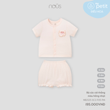 Bộ cộc cài thẳng màu hồng nhạt Nous NB2S25-SC2-F05-PM-0M