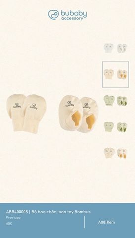 Bộ bao chân, bao tay Bambus ABB400005.FREA03