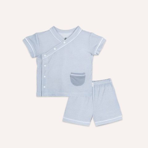 Bộ ngắn tay cài chéo Pyjamas Bubaby