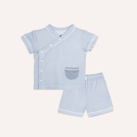Bộ ngắn tay cài chéo Pyjamas Bubaby
