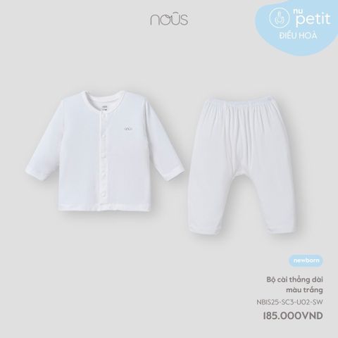 Bộ cài thẳng dài màu trắng Nous NB1S25-SC3-U02-SW-NB