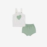 Bộ hai dây quần đùi bé gái Gami Bubaby BBB153101.18MA10