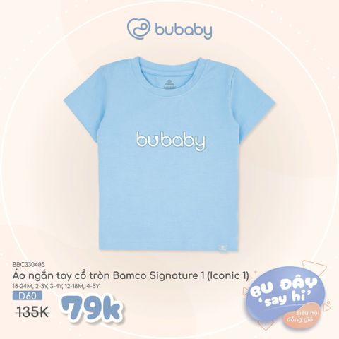 Áo ngắn tay cổ tròn Bamco Iconic 1 Bubaby BBC330405.18MD60
