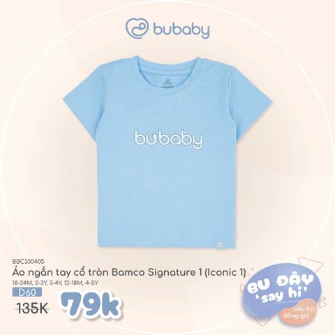 Áo ngắn tay cổ tròn Bamco Iconic 1 Bubaby BBC330405.18MD60
