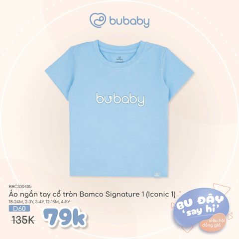 Áo ngắn tay cổ tròn Bamco Iconic 1 Bubaby BBC330405.18MD60