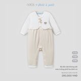 Bộ liền dài không tất cổ vuông màu nâu Nous