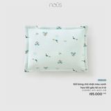 Gối bông chữ nhật màu xanh họa tiết gấu lái xe ô tô Nous