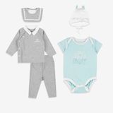 Giftset bộ cài chéo cổ Peter pan, body chip cổ chồm, yếm, mũ Full Moon Bubaby GSR6400FM