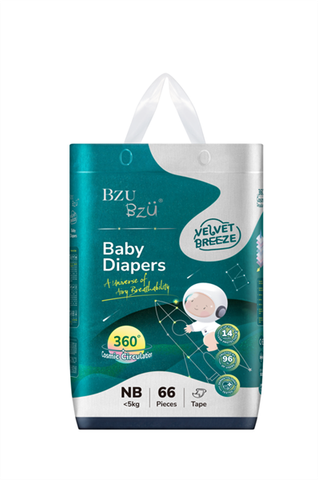 Combo Bỉm tã dán Bzu Bzu + Khăn ướt 80 tờ + Nước giặt 1 lít