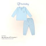 Bộ dài tay cổ V Iconic 1 Bubaby BCT1106IM.18MD83