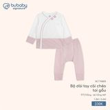 Bộ dài tay cài chéo tai gấu Bubaby
