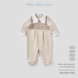 Bộ liền dài không tất cổ vuông màu nâu Nous