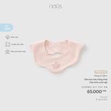 Yếm hoa màu hồng nhạt thêu hình xe bí ngô Nous