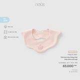 Yếm hoa màu hồng nhạt thêu hình xe bí ngô Nous