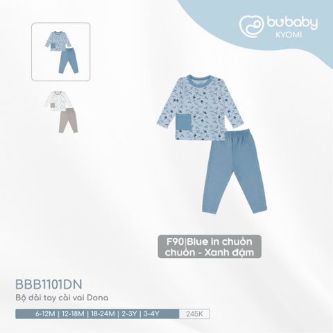 Bộ dài tay cài vai Dona Bubaby BBB1101DN.24MF90