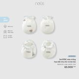 Set BTBC màu trắng họa tiết chú chó và tên lửa Nous