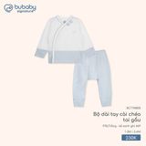 Bộ dài tay cài chéo tai gấu Bubaby
