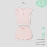 Bộ cộc chui đầu màu hồng Nous NB3S25-SC2-F06-PM-6M