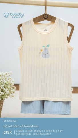 Bộ sát nách cổ tròn Molist Bubaby