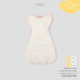 Nhộng chũn be in họa tiết màu hồng Nous NB2W24-AB1-F01-OW-L