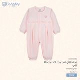 Body dài tay cài giữa bé gái Bubaby