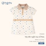 Váy liền ngắn tay cổ Polo Bubaby