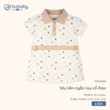 Váy liền ngắn tay cổ Polo Bubaby