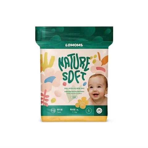 Bỉm tã quần đêm ngày Lomoms Premium Nature Soft