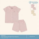 Bộ ngắn tay cài giữa cổ sen Bambus Bubaby