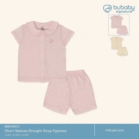 Bộ ngắn tay cài giữa cổ sen Bambus Bubaby